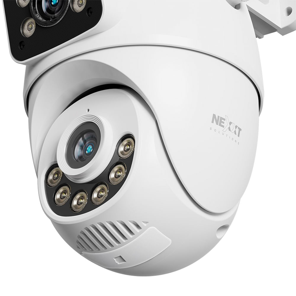 Imagen 2 del producto Cámara de seguridad Nexxt wifi NHC-OP30DL 2K, exterior, giratorio 360°, alcance hasta 10m, visión nocturna, blanco