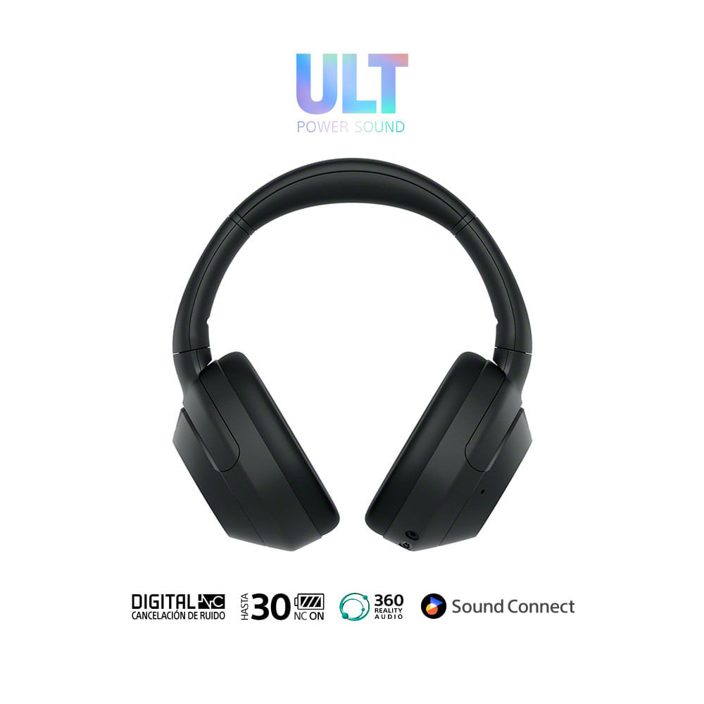 Imagen 2 del producto Audífonos con cancelación de ruido Sony Ult Wear WH-ULT900N/B micrófono incorporado, máx. 30 horas, control de música y llamadas, negro