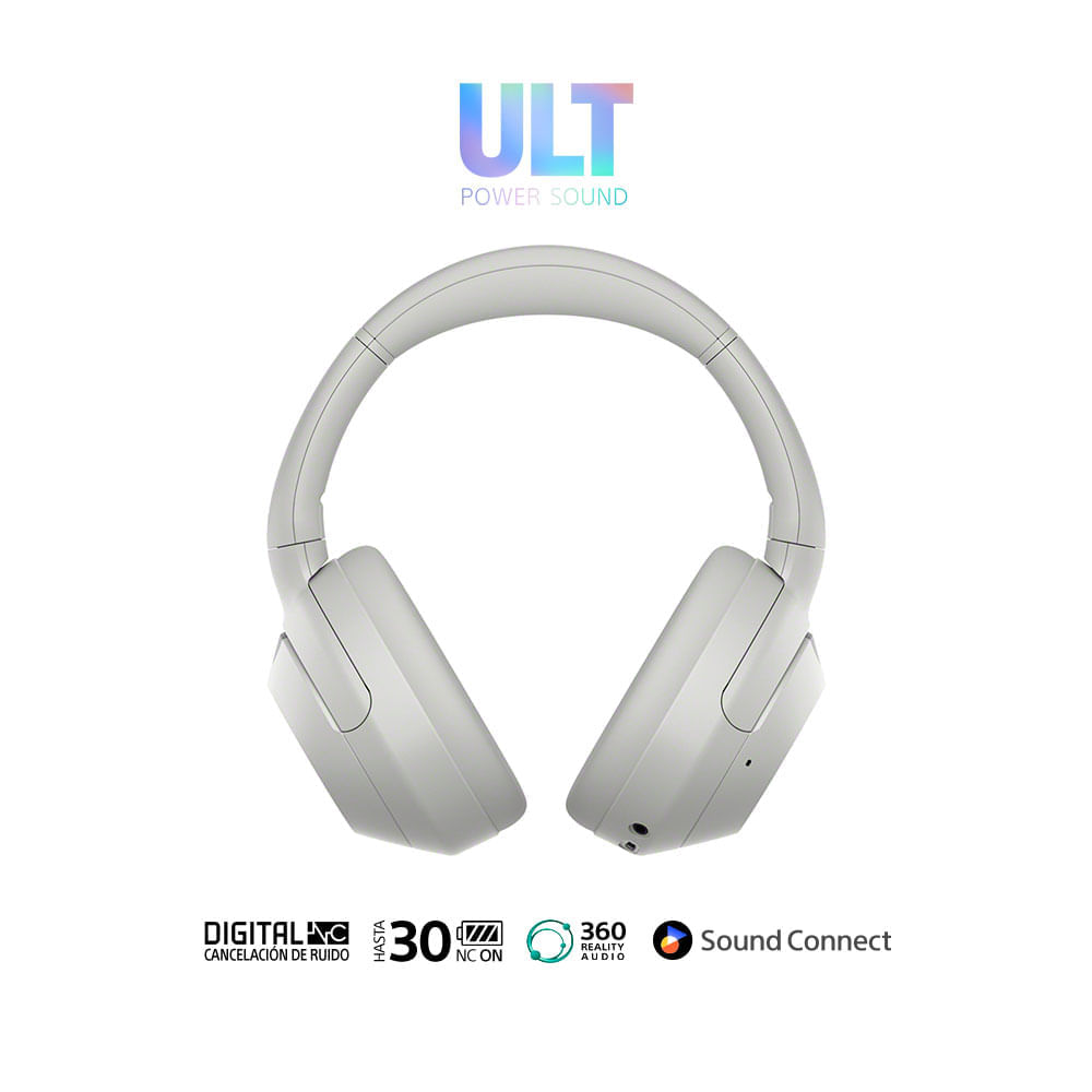 Imagen 2 del producto Audífonos con cancelación de ruido Sony Ult Wear WH-ULT900N/B micrófono incorporado, máx. 30 horas, control de música y llamadas, blanco