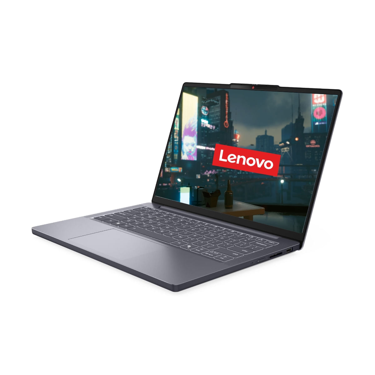 Imagen 2 del producto Laptop Lenovo Slim 3 14"", Ryzen 7 7735HS, 512GB SSD, 16GB RAM, WUXGA, FreeDOS - sin sistema operativo, teclado español, gris