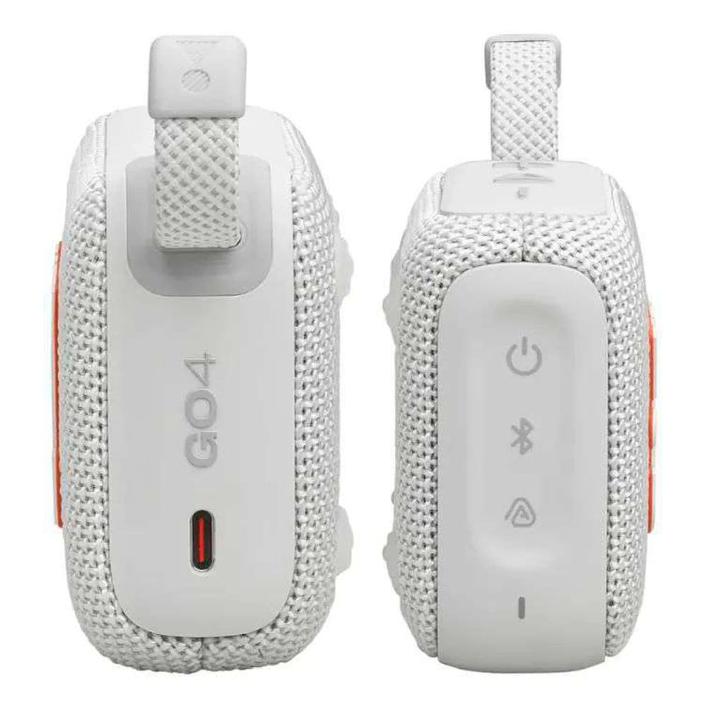 Imagen 2 del producto Parlante Bluetooth JBL Go 4 portátil IP67, sonido JBL Pro Sound, batería hasta 7 horas, blanco