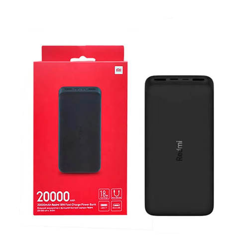 Imagen 2 del producto Power Bank Xiaomi Redmi, 20000mAh, 18W carga rápida, negro