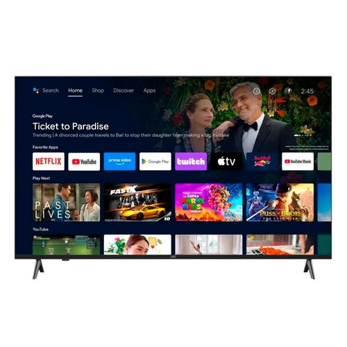 Smart TV JVC 4K 65" Ultra HD LED, Android TV integrado, LT-65KB557 2025