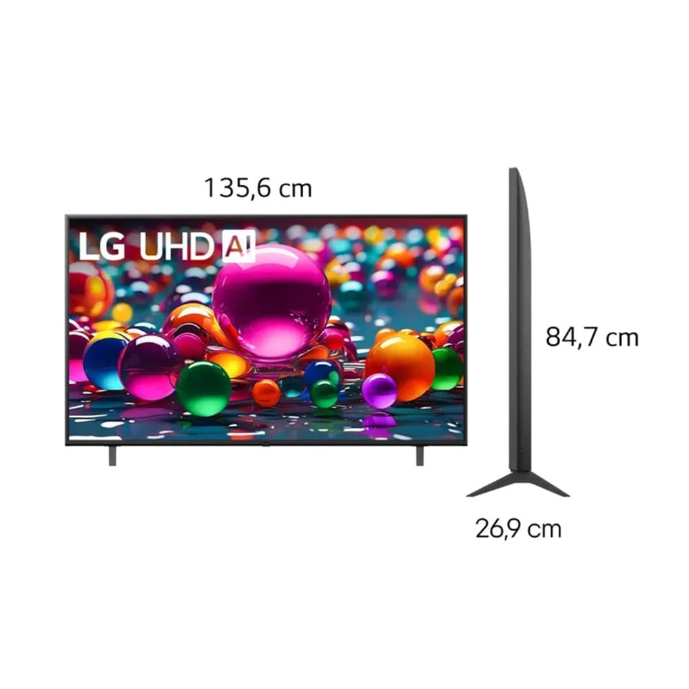 Imagen 2 del producto Smart TV LG 4K 60"" Ultra HD LED webOS integrado 60UA8050PSA 2025