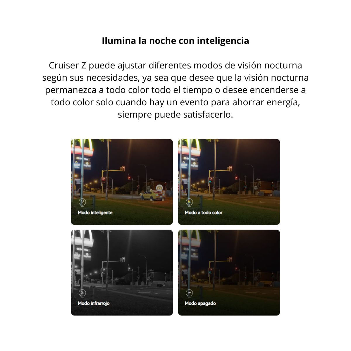 Imagen 2 del producto Cámara de seguridad Imou Cruiser Z 5MP 3K, doble lente, 360°, Wi-Fi, exterior, IP66, blanco