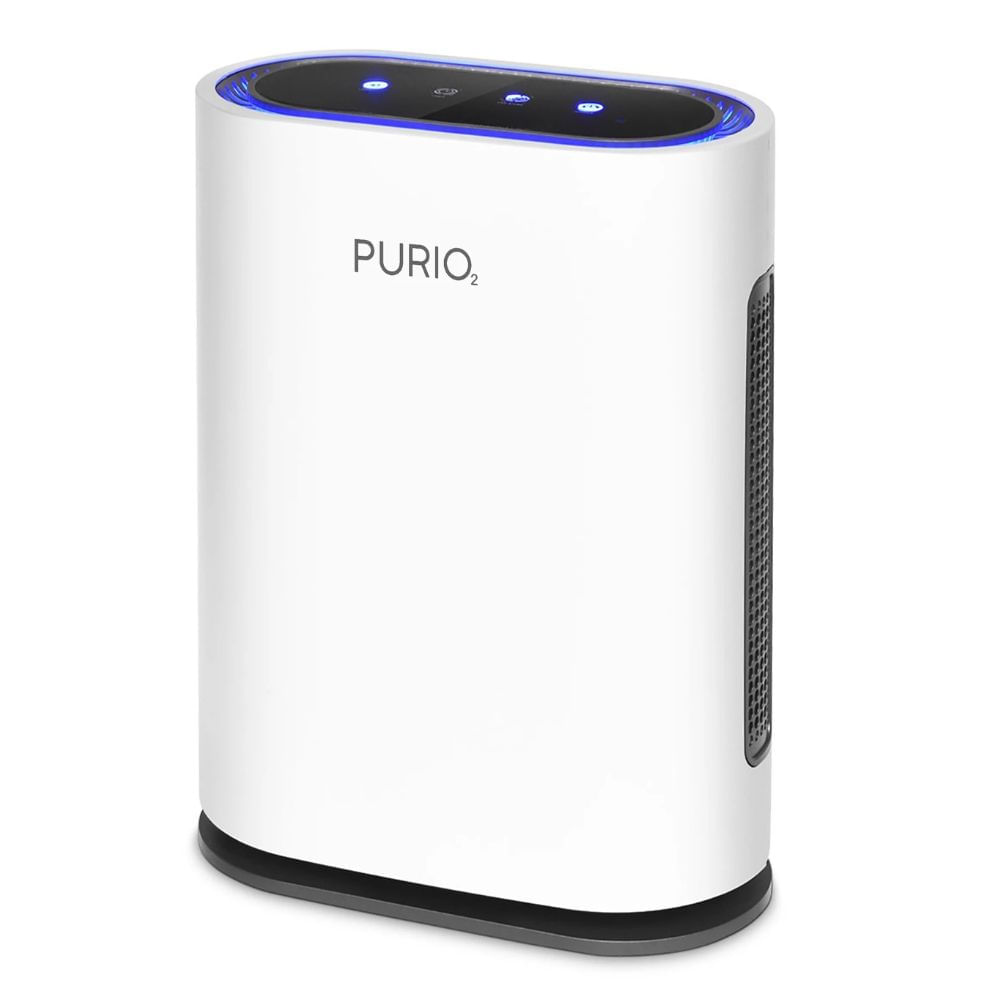 Purificador de aire hepa Purio Ultra hasta 50m2 con filtro carbón activo, luz UV, control remoto, blanco