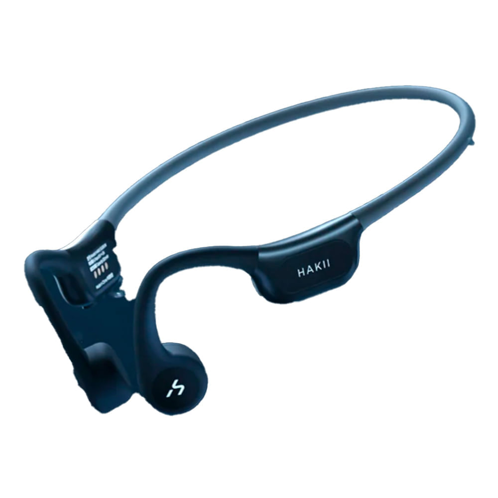 Audífonos bluetooth conducción ósea Hakii Survin funciones MP3, resistencia al agua IP68, batería hasta 6 horas, negro