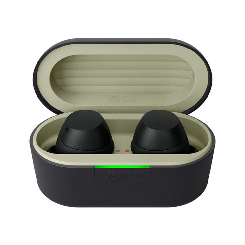 Audífonos bluetooth True Wireless LG Buds Lite resistente al agua IPX4, con cancelación de ruido, duración hasta 35 horas, negro