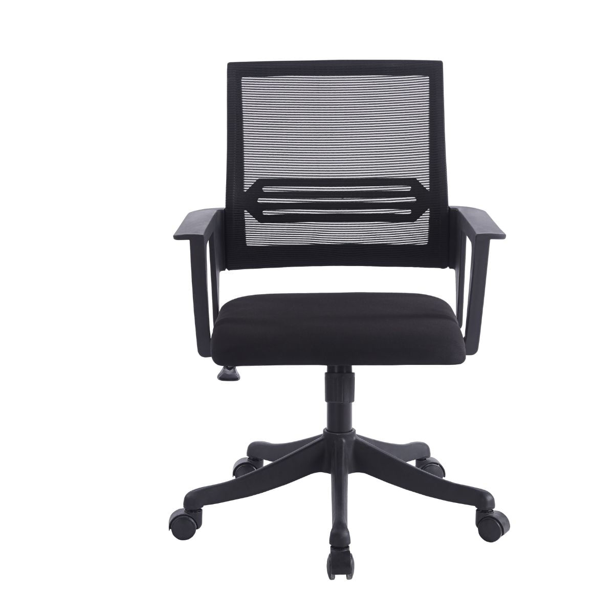 Imagen 2 del producto Silla ejecutiva ergonómica Workflow, respaldo de malla, soporte lumbar, reclinable 25°, giratoria 360°, negro