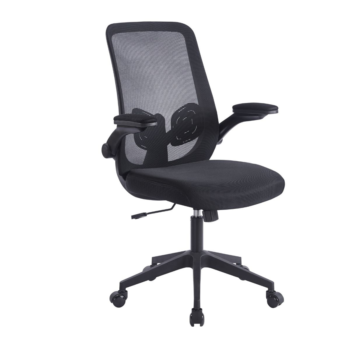 Silla ejecutiva ergonómica Executive One, respaldo de malla, reclinable 25°, reposabrazos abatibles, negro