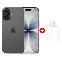 iPhone 17 5G 256GB, 8GB RAM, cámara trasera 48MP, y frontal 18MP, 6.3″, negro + cargador 20W original