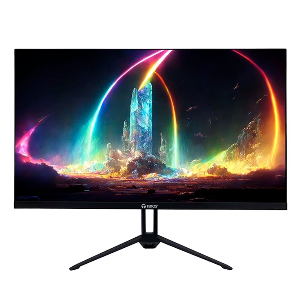 Monitor gamer curvo Teros TE-2402S 23.8", Panel VA, FHD, 100Hz, 1ms, entradas HDMI/VGA