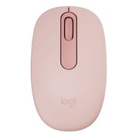 Mouse inalámbrico Logitech M196 bluetooth, 1000 dpi, 3 botones, usa 1 pila AA, compacto y ecológico, rosado