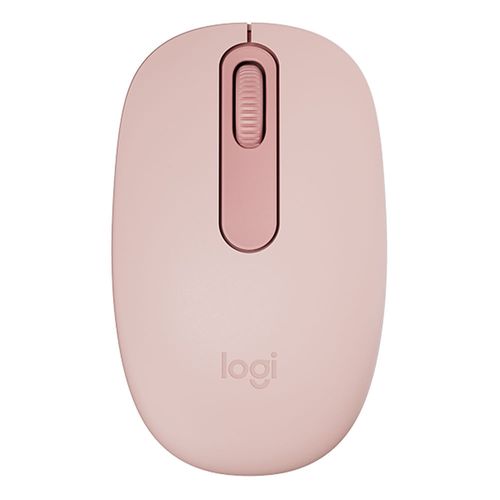 Mouse inalámbrico Logitech M196 bluetooth, 1000 dpi, 3 botones, usa 1 pila AA, compacto y ecológico, rosado