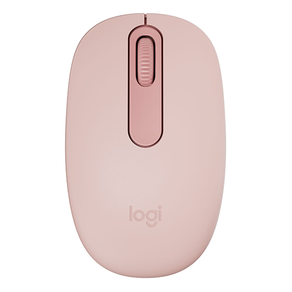 Mouse inalámbrico Logitech M196 bluetooth, 1000 dpi, 3 botones, usa 1 pila AA, compacto y ecológico, rosado