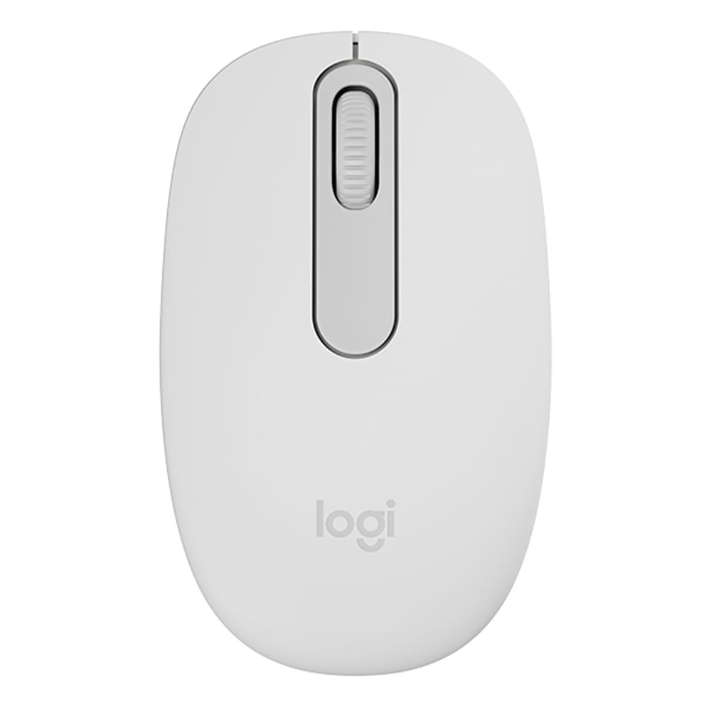 Mouse inalámbrico Logitech M196 bluetooth, 1000 dpi, 3 botones, usa 1 pila AA, compacto y ecológico, blanco
