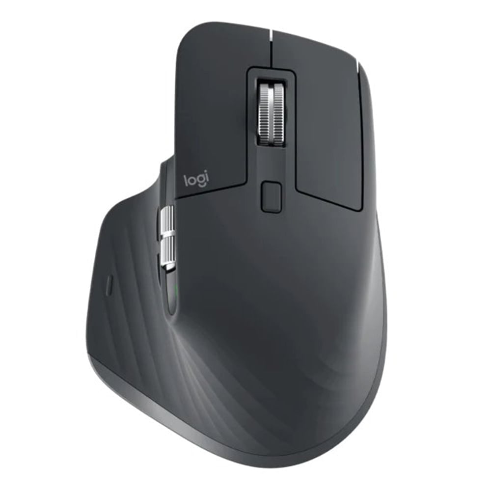 Mouse inalámbrico Logitech MX Master 3S bluetooth, 8000 dpi, 7 botones, recargable, negro
