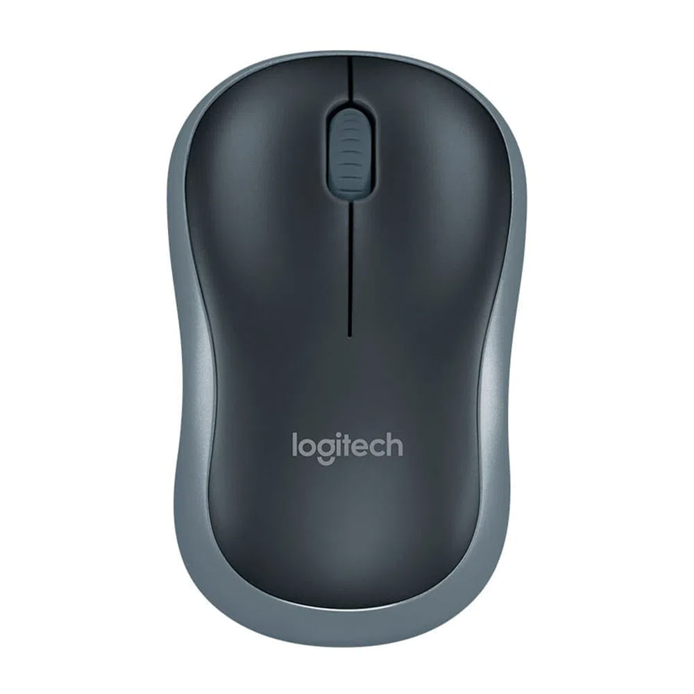 Mouse inalámbrico Logitech M185 receptor USB, 1000 dpi, 3 botones, usa pila, gris