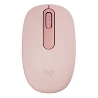 Reacondicionado: Mouse inalámbrico Logitech M196 bluetooth, 1000 dpi, 3 botones, usa 1 pila AA, compacto y ecológico, rosado