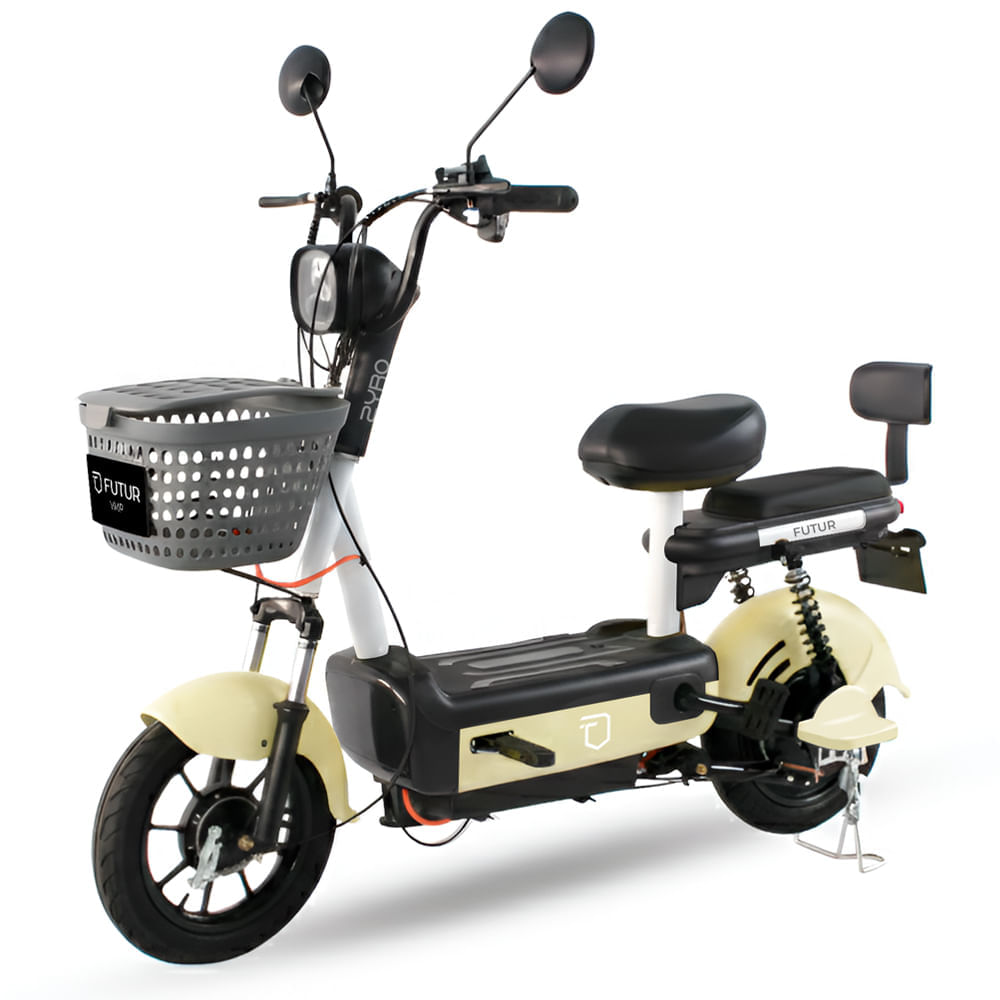 Bicimoto eléctrica Futur Zyro 350W Sun Mate, autonomía hasta 35 km, batería removible 48V