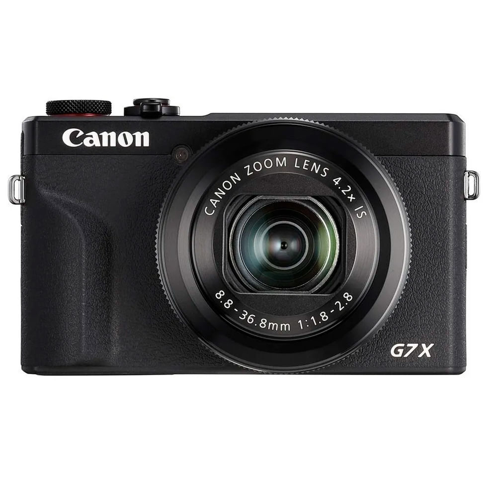 Cámara compacta Canon PowerShot G7X Mark III, grabación en 4K, micrófono incorporado, negro