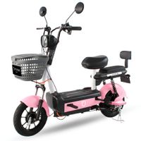 Bicimoto eléctrica Futur Zyro 350W, autonomía 35 km, batería grafeno removible, rosado mate