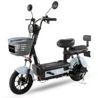 Bicimoto eléctrica Futur Zyro 350W, autonomía 35 km, batería grafeno removible, gris mate
