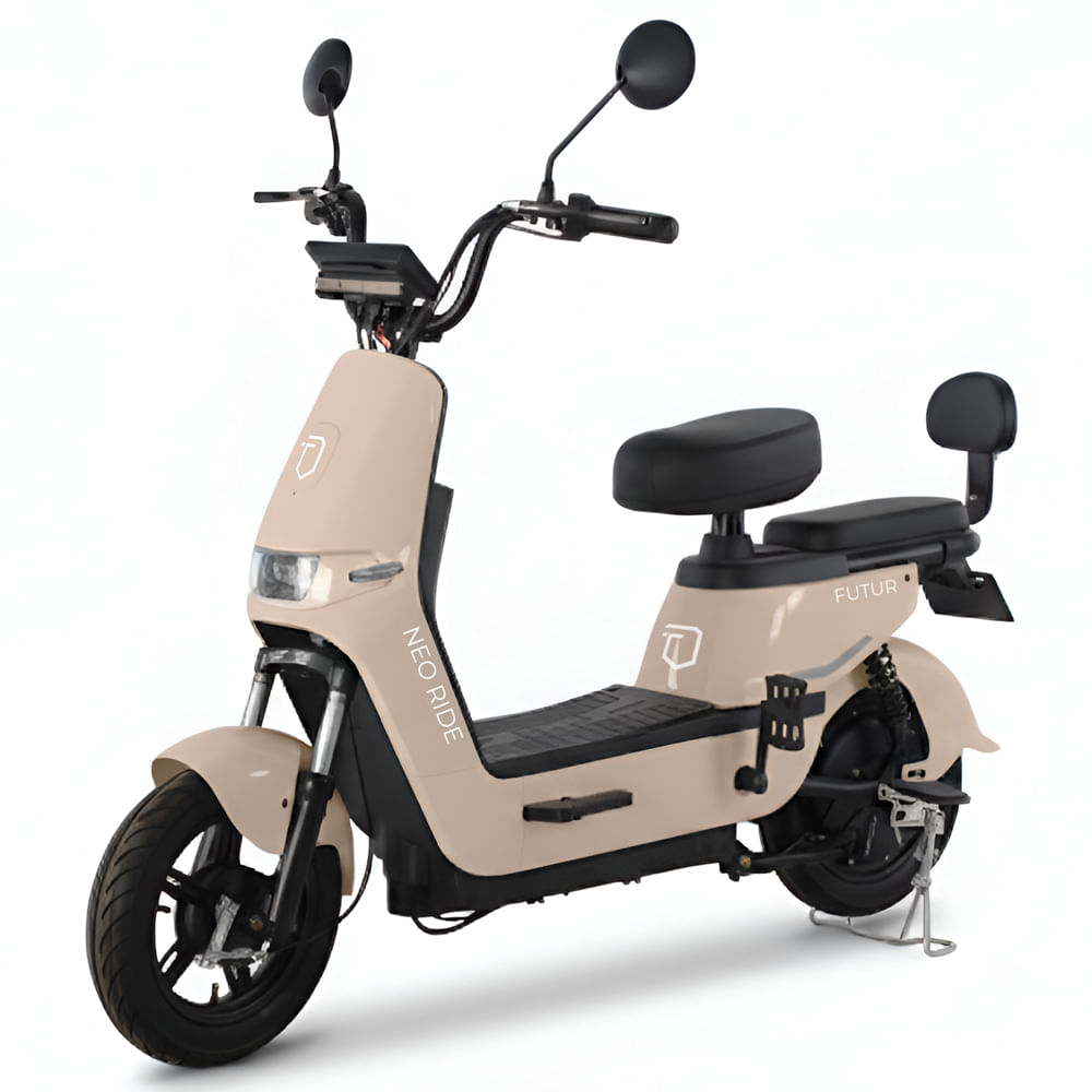 Bicimoto eléctrica Futur Neo Ride 350W, autonomía 35 km, batería grafeno, diseño urbano, sun mate
