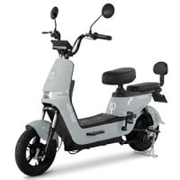Bicimoto eléctrica Futur Neo Ride 350W, autonomía 35 km, batería de grafeno, diseño urbano, gris