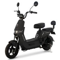 Bicimoto eléctrica Futur Neo Ride 350W, autonomía 35 km, batería grafeno, diseño urbano, negro