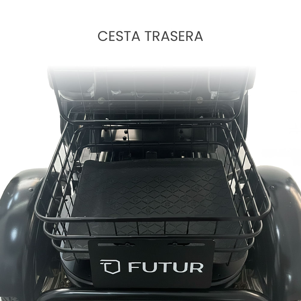 Imagen 2 del producto Trimoto eléctrica Futur Irix 600W, batería grafeno, autonomía hasta 40km, negro