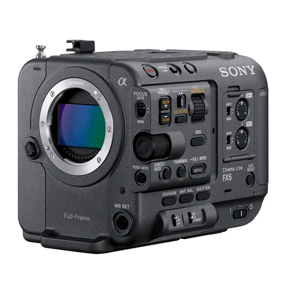 Cámara Sony Cinema Line FX6 4K QFHD, Full Frame con S-Cinetone y ND variable electrónico