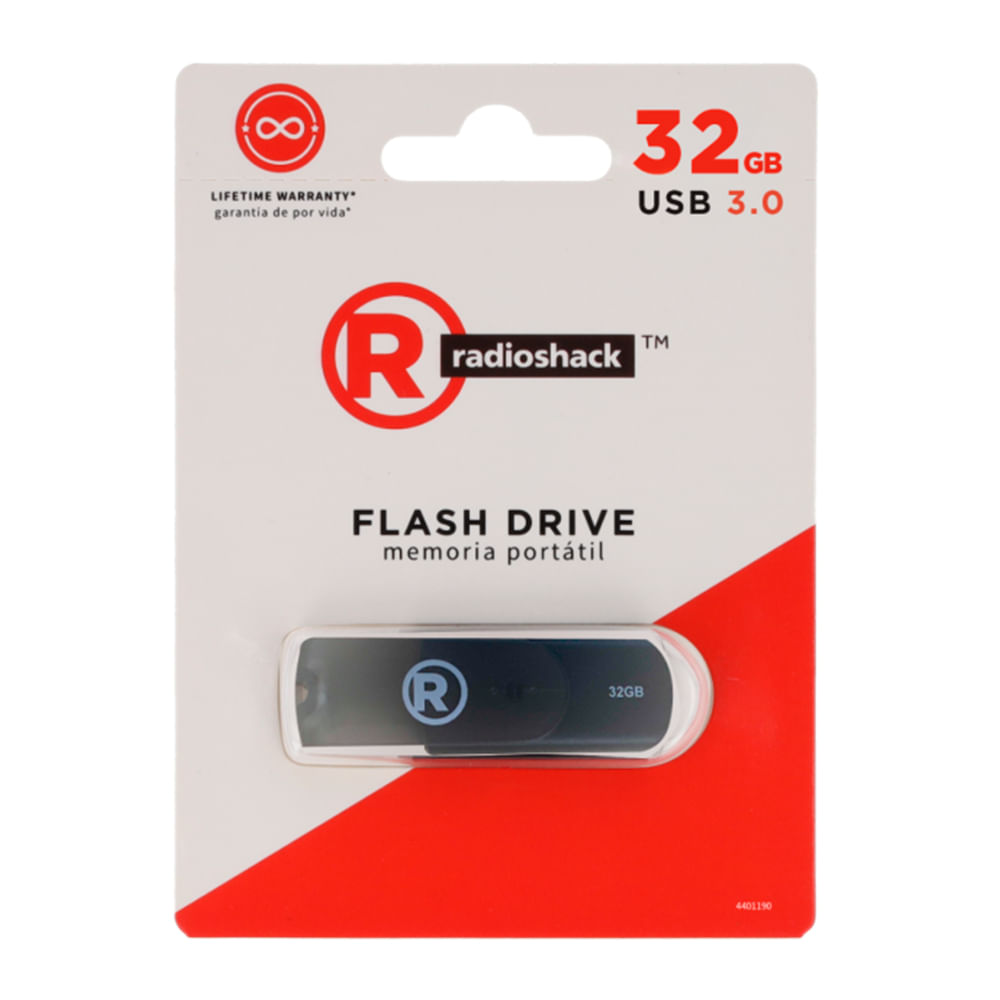 Imagen 2 del producto Memoria USB Radiosharck 4401190 32GB de capacidad, 3.0, velocidad de transferencia 100 MB/s, negro