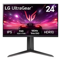 Monitor gamer LG UltraGear 24GS65F-B 24"" IPS, 180 Hz, 1 ms, entradas HDMI y DisplayPort