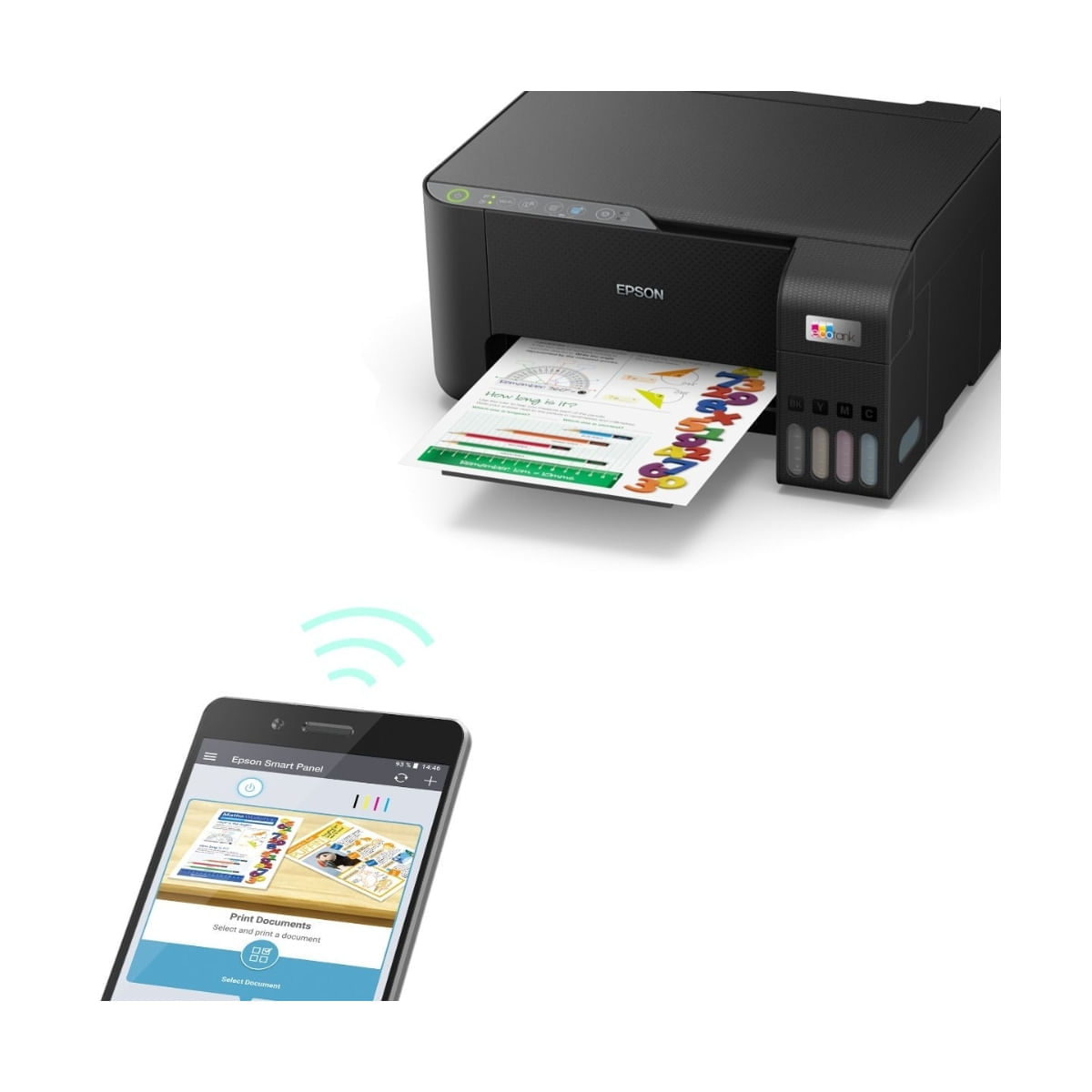 Imagen 2 del producto Impresora multifuncional Epson L3250, inyección de tinta, inalámbrica, Wi-Fi, con tanques recargables