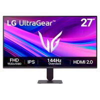 Monitor gamer LG UltraGear 27G411A-B 27"", IPS, Full HD, 144Hz, 1ms, FreeSync, G-Sync, negro