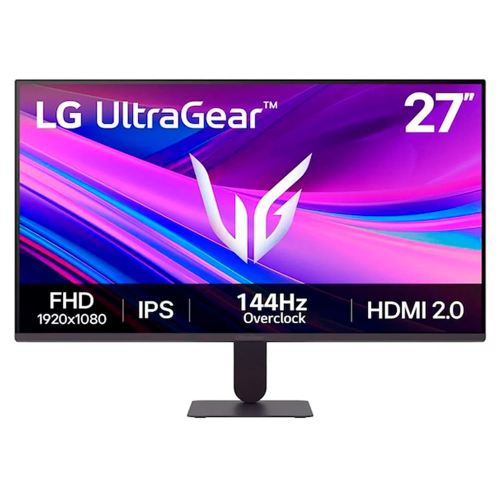 Monitor gamer LG UltraGear 27G411A-B 27", IPS, Full HD, 144Hz, 1ms, FreeSync, G-Sync, negro