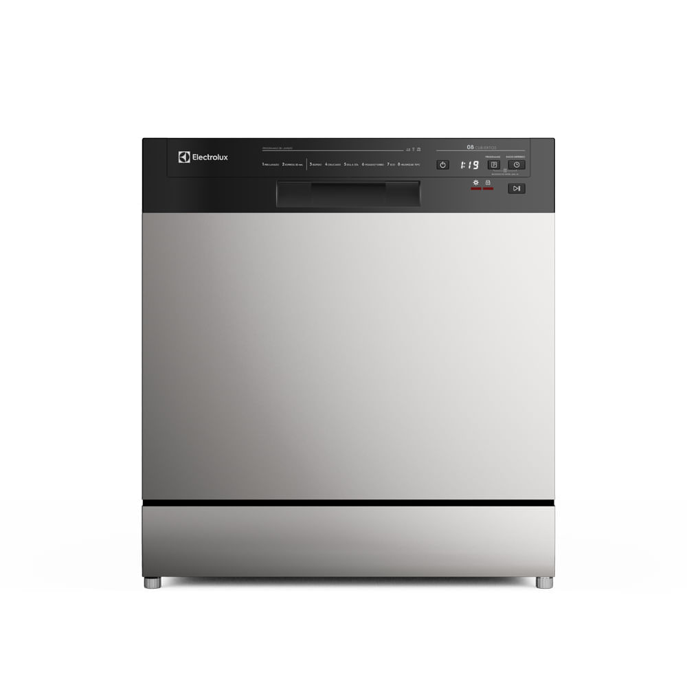 Lavavajillas Electrolux freestanding, 8 cubiertos, programa Eco, gris