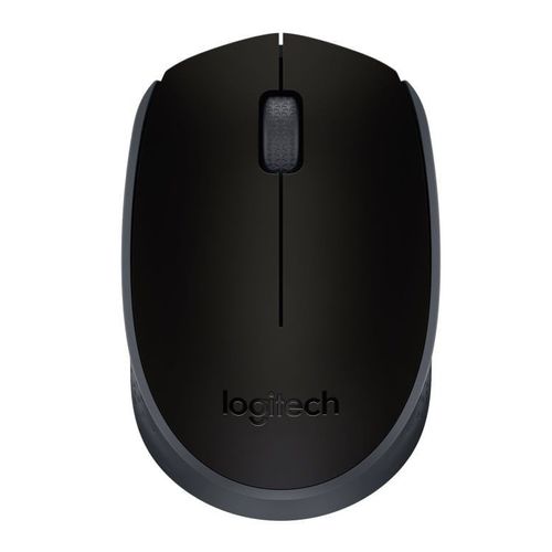 Mouse inalámbrico Logitech M170 receptor USB 2.4 GHz, 1000 dpi, 3 botones, negro