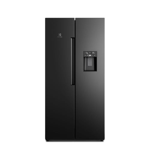 Refrigeradora Electrolux Frost Free Inverter, 419  litros con AutoSense, dispensador de agua y panel digital, negro