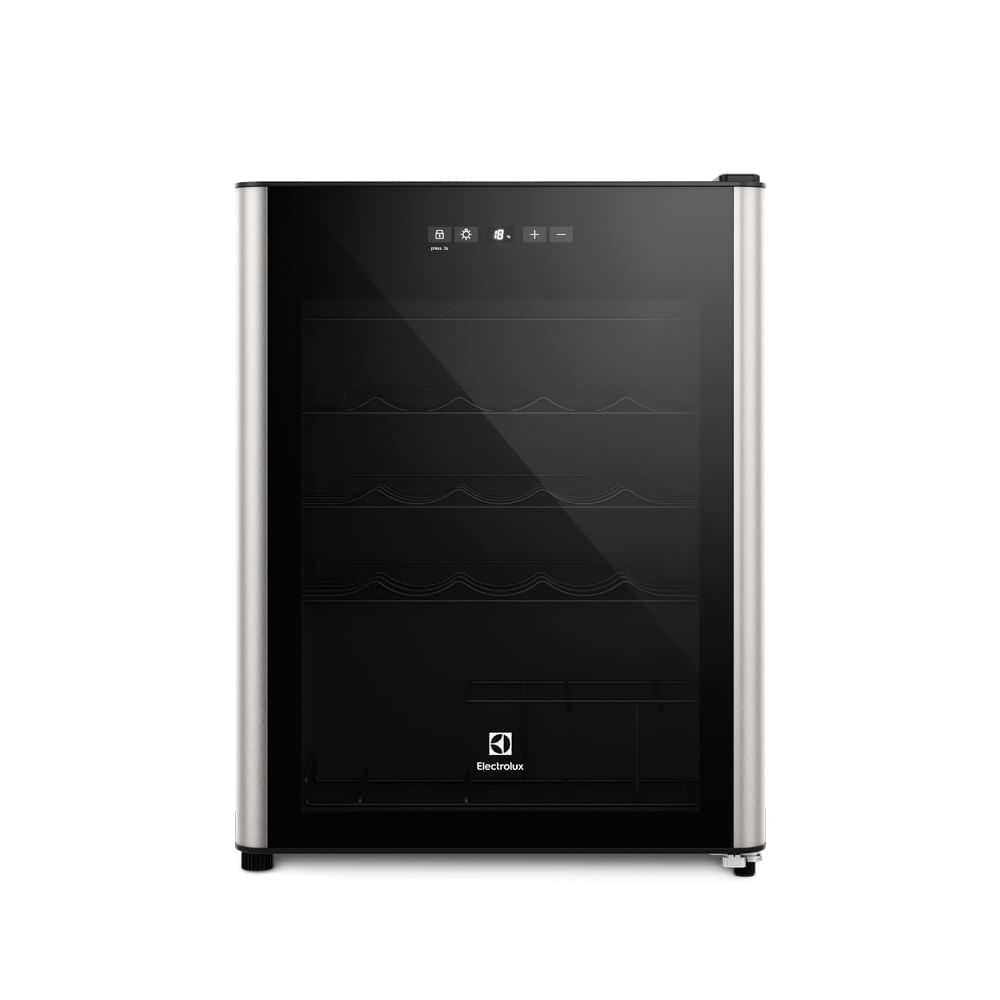 Imagen 1 del producto Cava de vino Electrolux, 24 botellas, control digital, luz LED, temperatura regulable de 5 °C a 18 °C