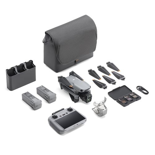 Drone Dji Air 3S Fly More Combo incluye control remoto DJI RC 2, grabación en 4K, vuelo hasta 45 minutos, distancia máx. de vuelo 20Km