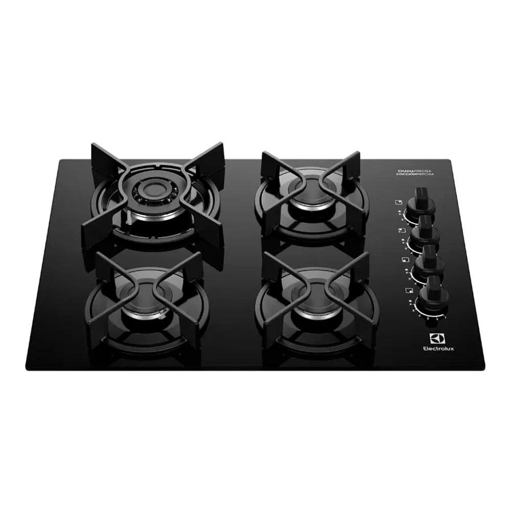 Cocina empotrable a gas Electrolux Experience KE4GC, 4 hornillas, triple llama, vitrocerámica