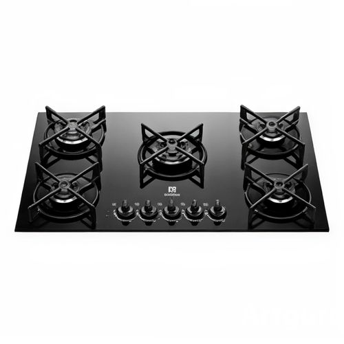 Cocina empotrable a gas Electrolux Efficient KE5GT, 5 hornillas, vitrocerámica, triple llama