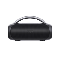 Parlante bluetooth portátil Aiwa AWS10BTB 20W, resistente al agua IPX5, Radio FM batería hasta 3 horas, negro
