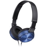Audífonos on ear con micrófono Sony MDRZX310AP, conector 3.5 mm, control de llamadas, azul