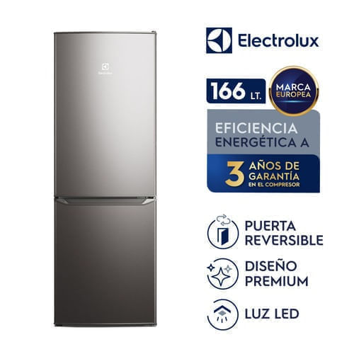 Imagen 2 del producto Combo: Refrigerador Electrolux Bottom Freezer, 166 litros, ERB162HS + microondas Electrolux, 25 litros, gris