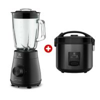 Combo: Licuadora Electrolux 500W, tecnología TruFlow EBS20 + olla arrocera Electrolux, 3.5 litros, Efficient ERC30