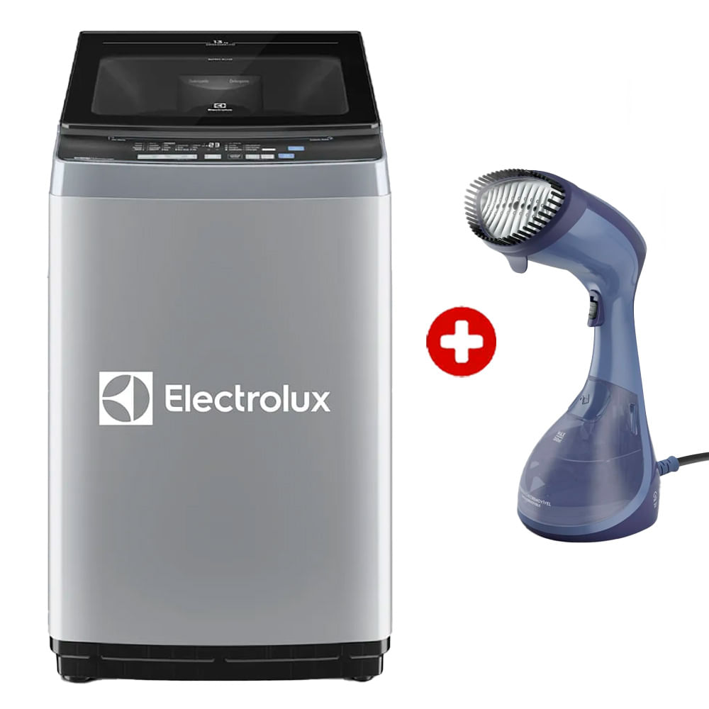 Combo: Lavadora Electrolux carga superior, 13kg, Efficient Silent Inverter, EWIJ13F2XSYG + vaporizador de ropa portátil Electrolux Efficient EPS10