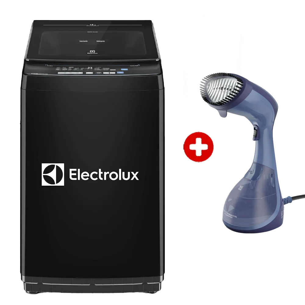 Combo: Lavadora Electrolux carga superior, 13kg, Efficient Silent Inverter EWIJ13F2XSYB + vaporizador de ropa portátil Electrolux EPS
